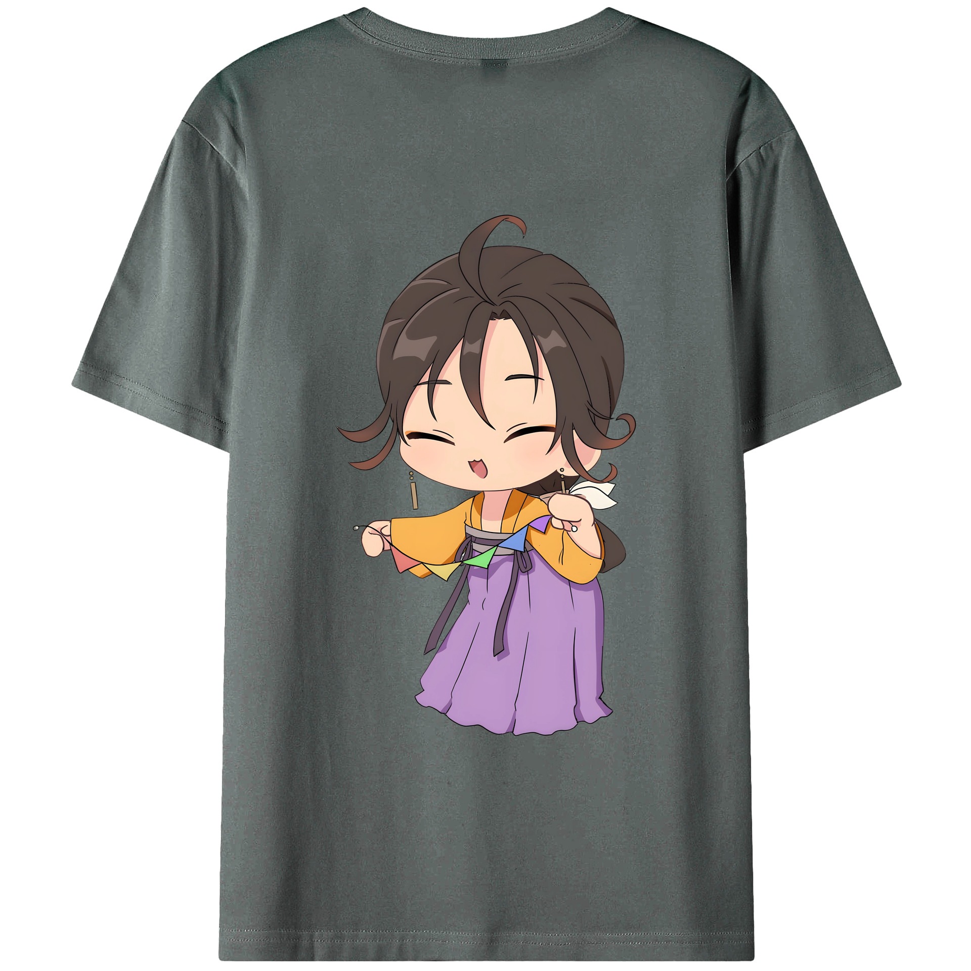 （画像用） 薬屋のひとりごと The Apothecary Diaries 綿100％ メンズ半袖Tシャツ（バックプリント） 通気性